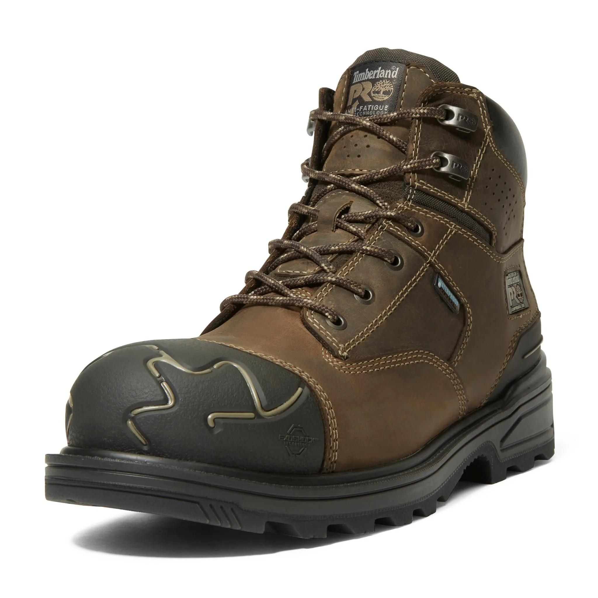 Magnitude 6 Inch Composite-Toe Waterproof Work Boot Brown