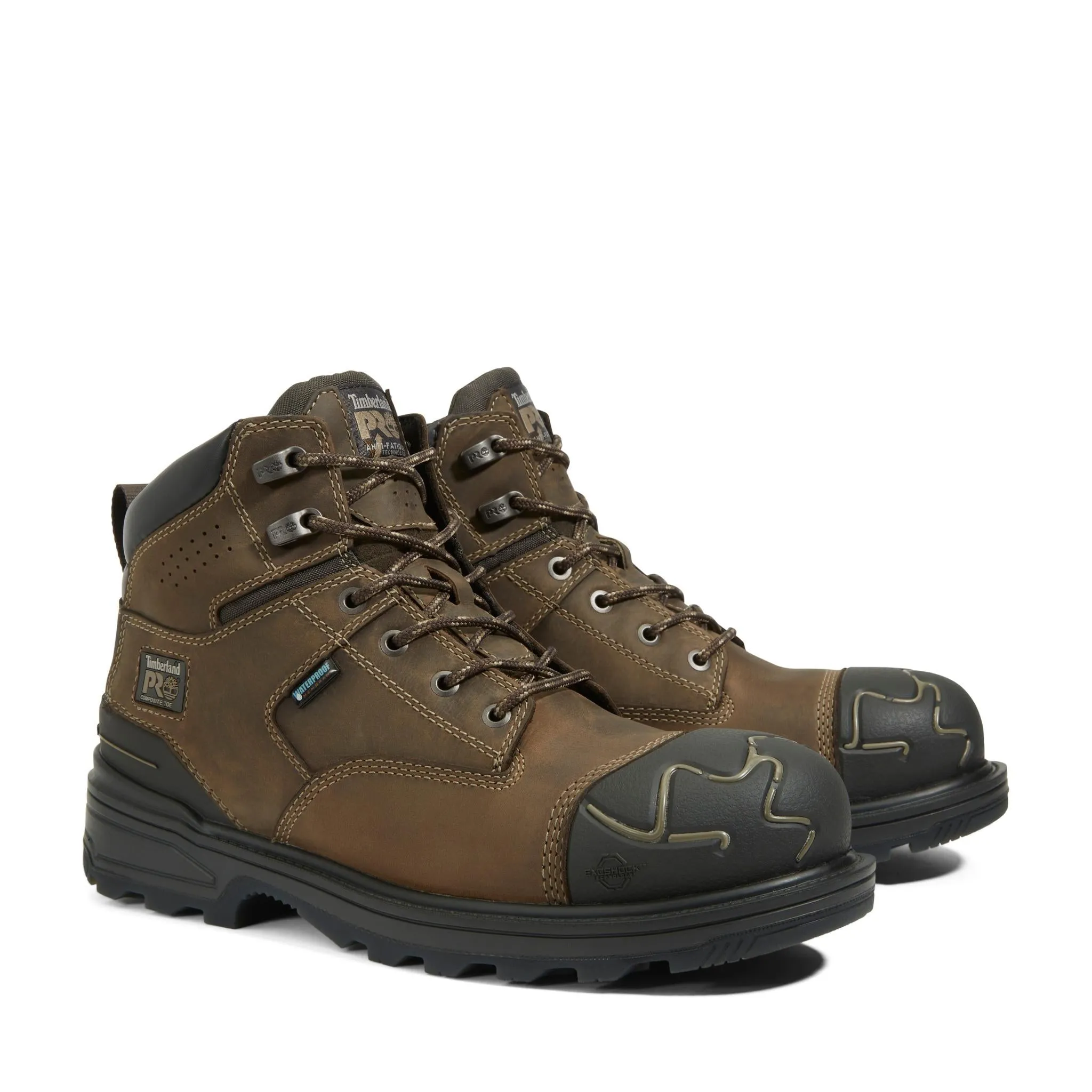 Magnitude 6 Inch Composite-Toe Waterproof Work Boot Brown