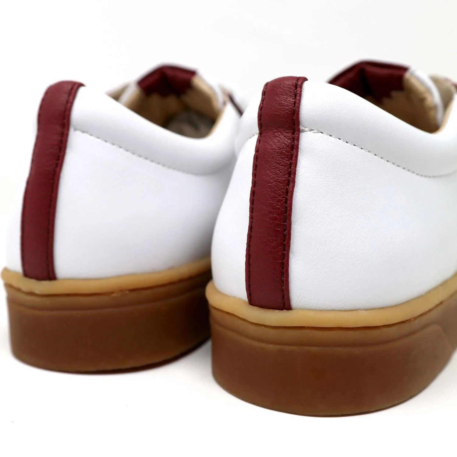 MEL white/scarlet vegan apple leather sneakers