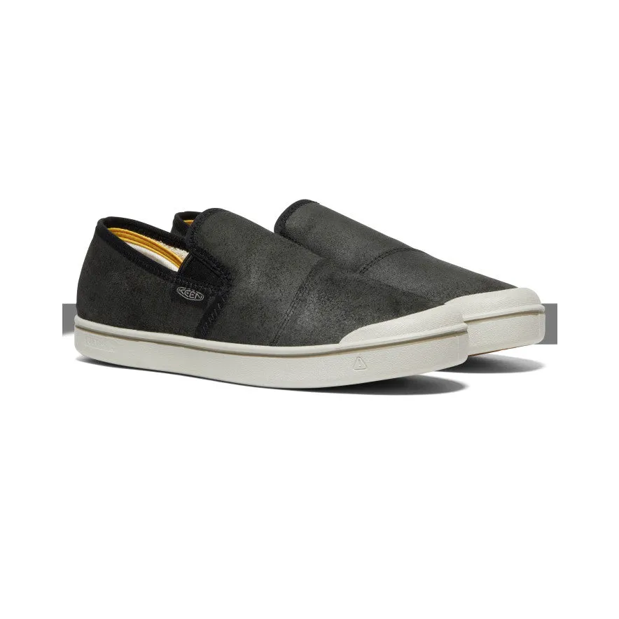 Men's Eldon Harvest Leather Slip-On | Black/Silver Birch