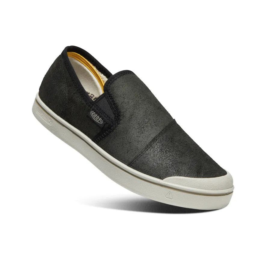 Men's Eldon Harvest Leather Slip-On | Black/Silver Birch