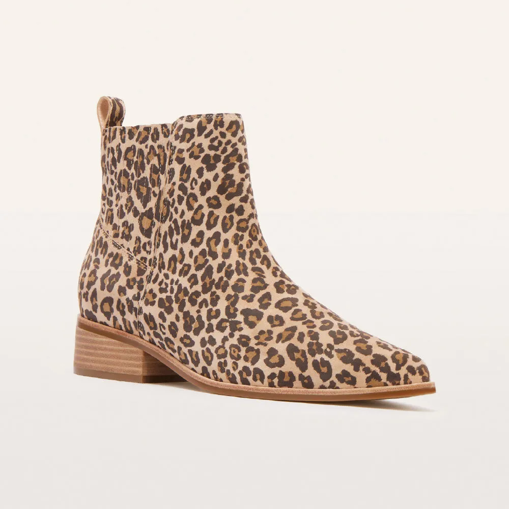 Nina Camel Leopard Print