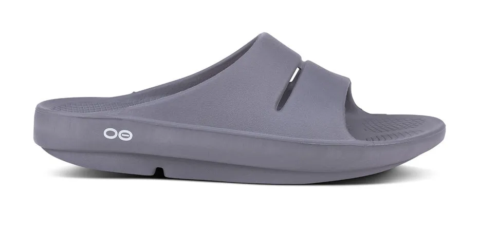 Oofos Ooahh Recovery Slide Sandal - Slate