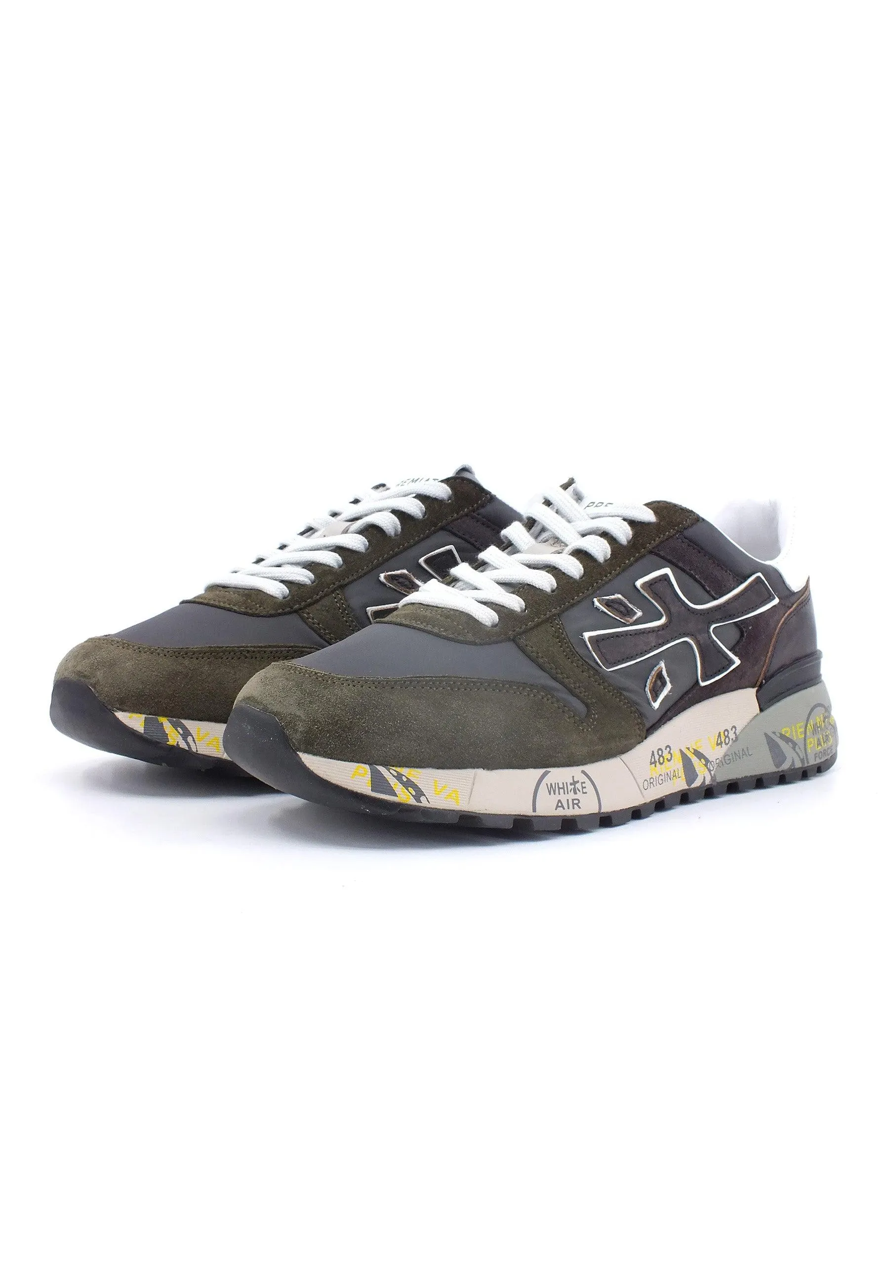 PREMIATA Sneaker Uomo Black Military Green MICK-6417