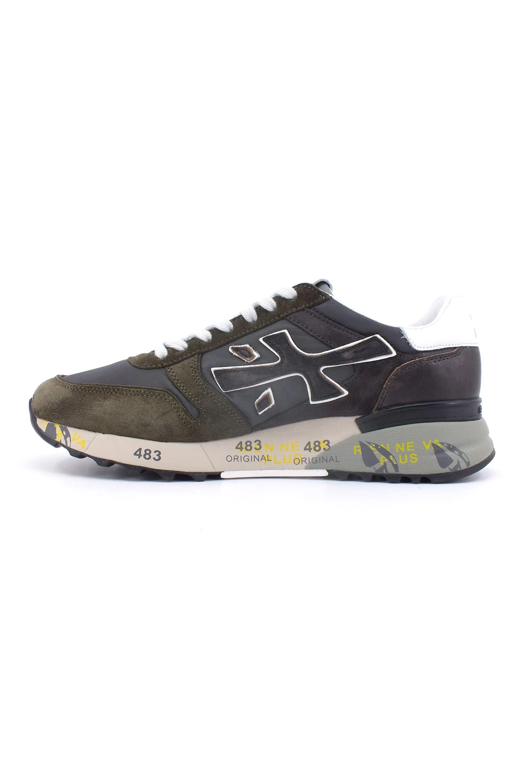 PREMIATA Sneaker Uomo Black Military Green MICK-6417