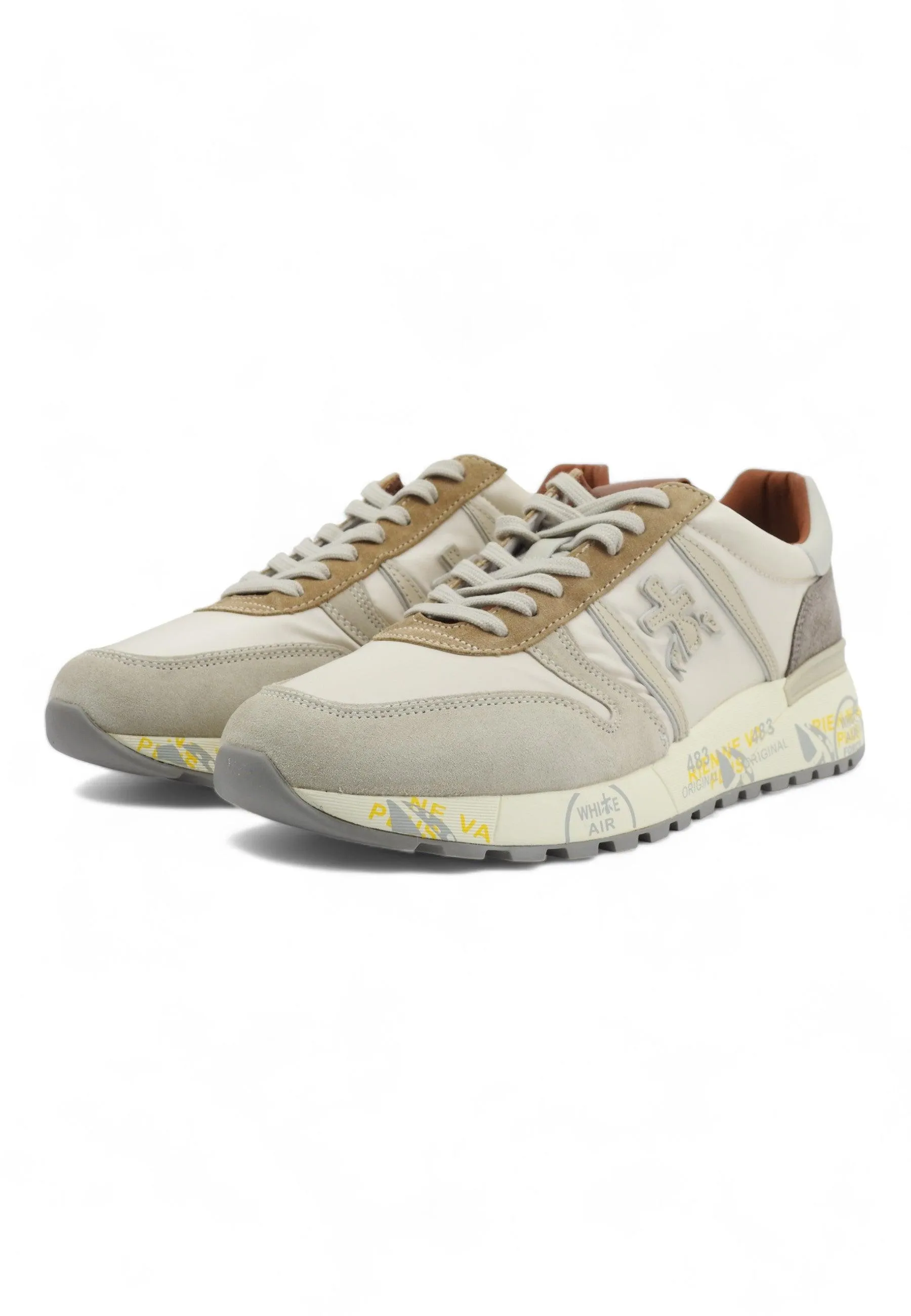 PREMIATA Sneaker Uomo Light Grey LANDER-6633