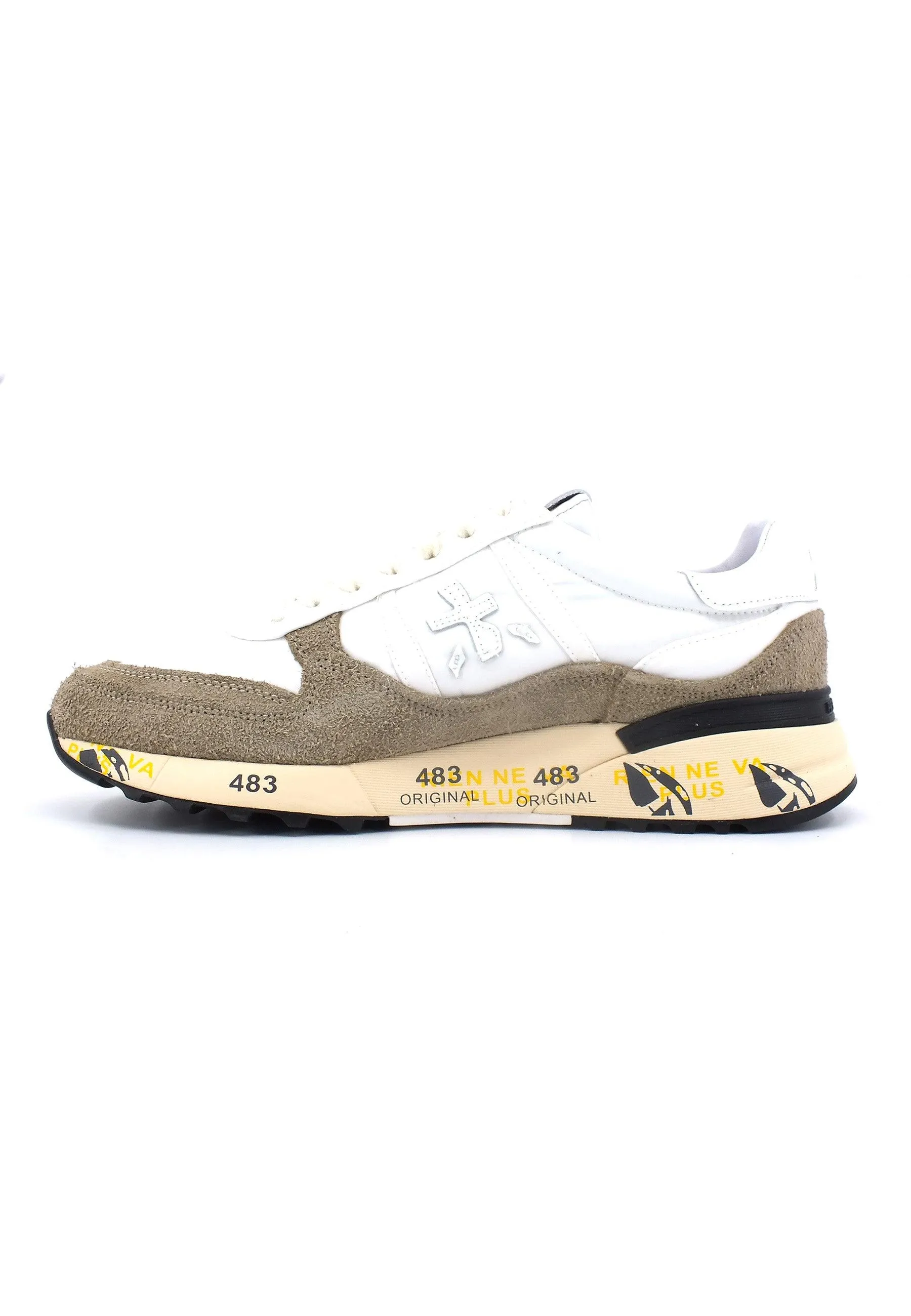 PREMIATA Sneaker Uomo White Taupe LANDECK-6406