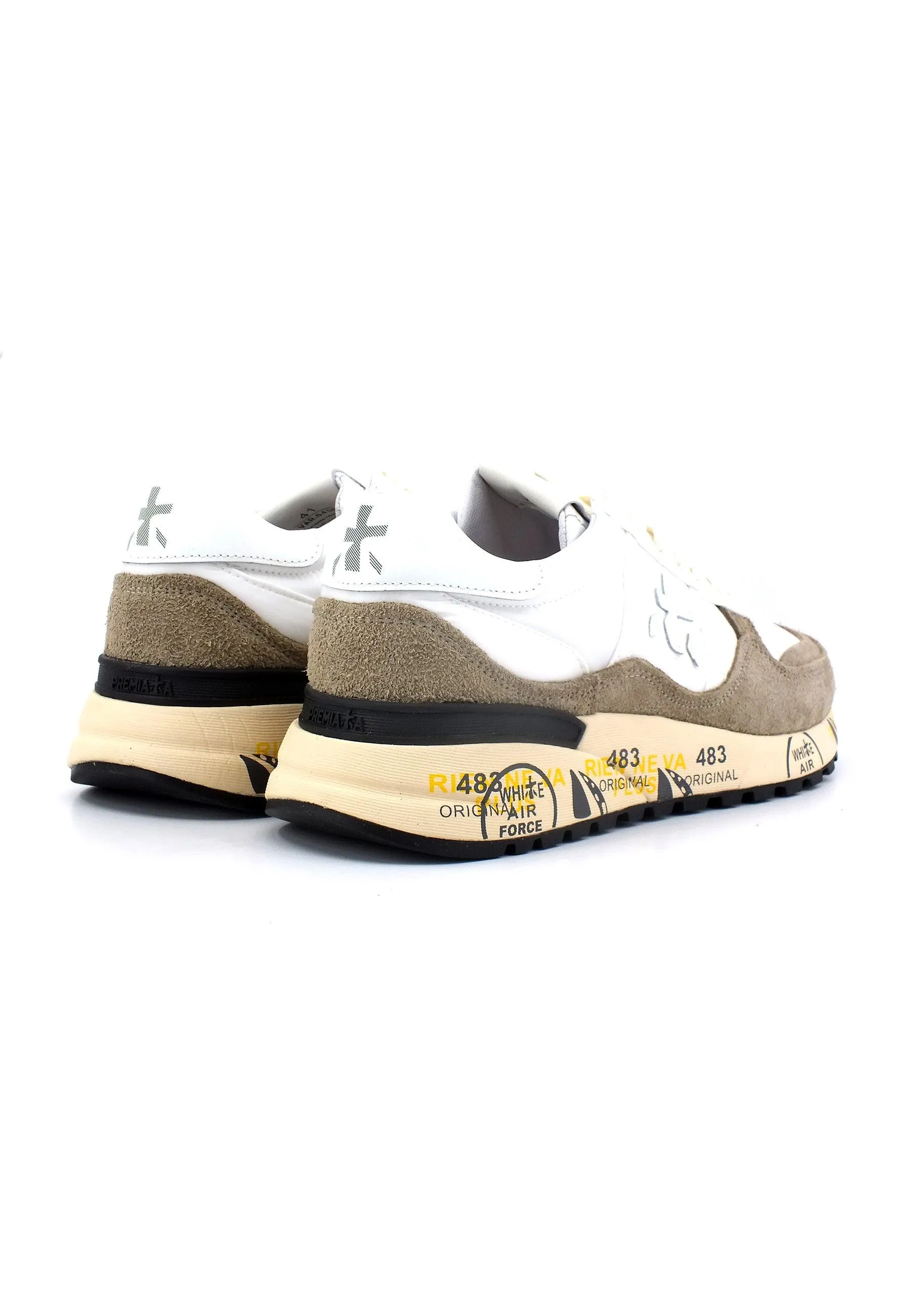 PREMIATA Sneaker Uomo White Taupe LANDECK-6406