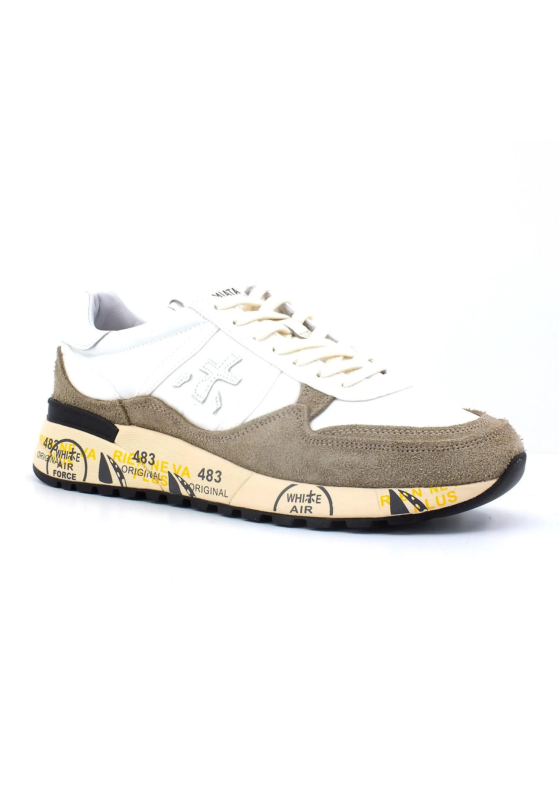 PREMIATA Sneaker Uomo White Taupe LANDECK-6406