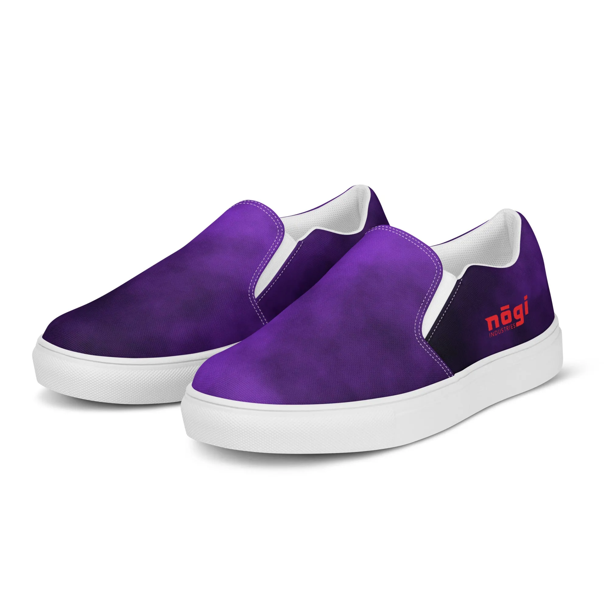 Purple Smoke Men’s Slip-on Canvas Shoes