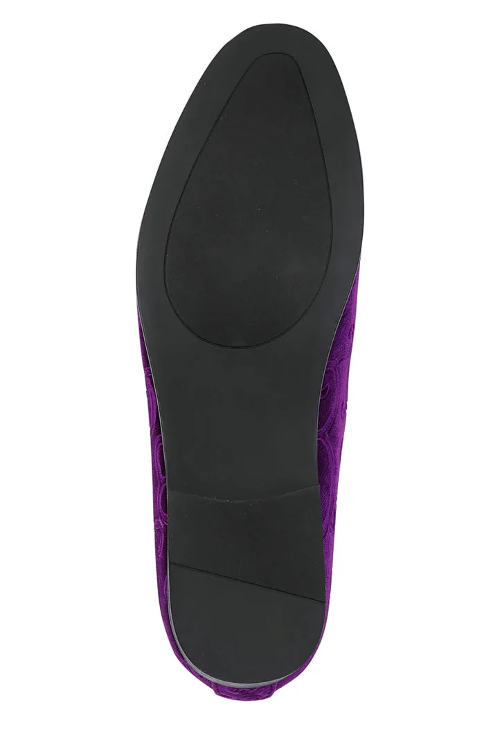 "Bryant" Purple Tuxedo Shoes