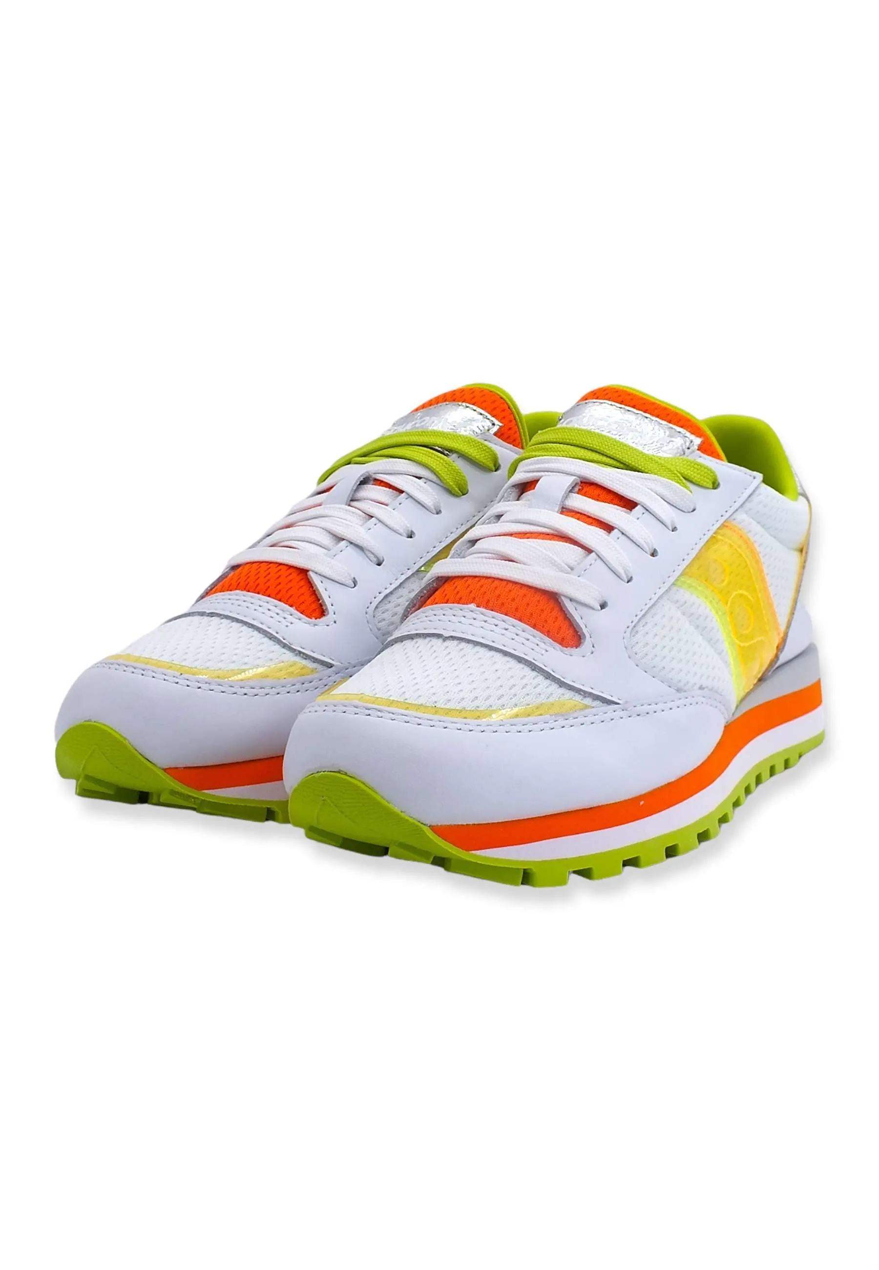 SAUCONY Jazz Triple Sneaker Donna White Orange S60645-1