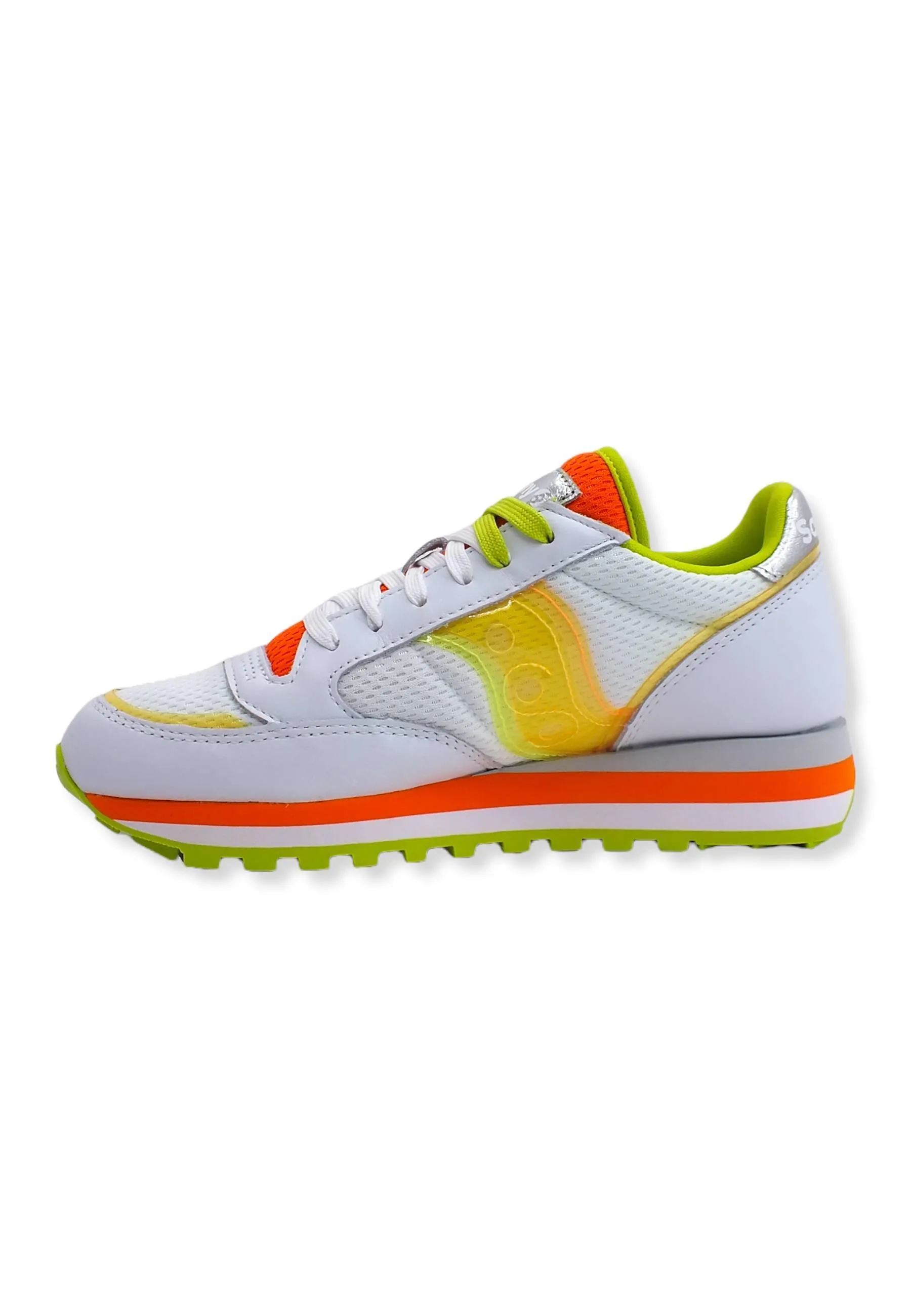 SAUCONY Jazz Triple Sneaker Donna White Orange S60645-1