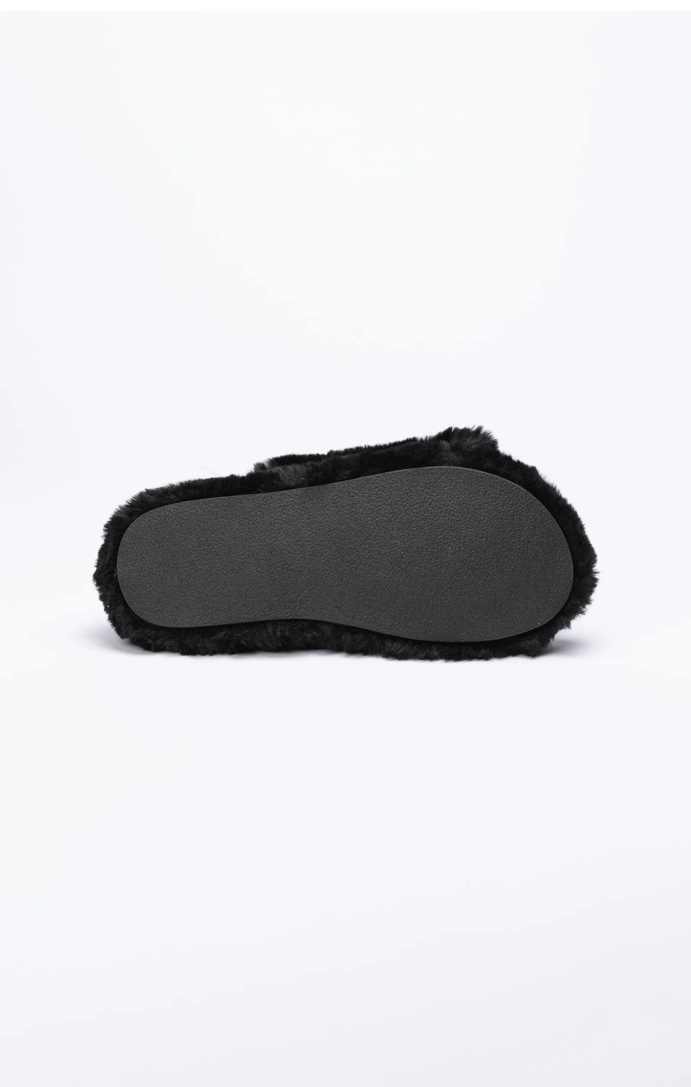 SikSilk Plush Slides - Black & Asphalt