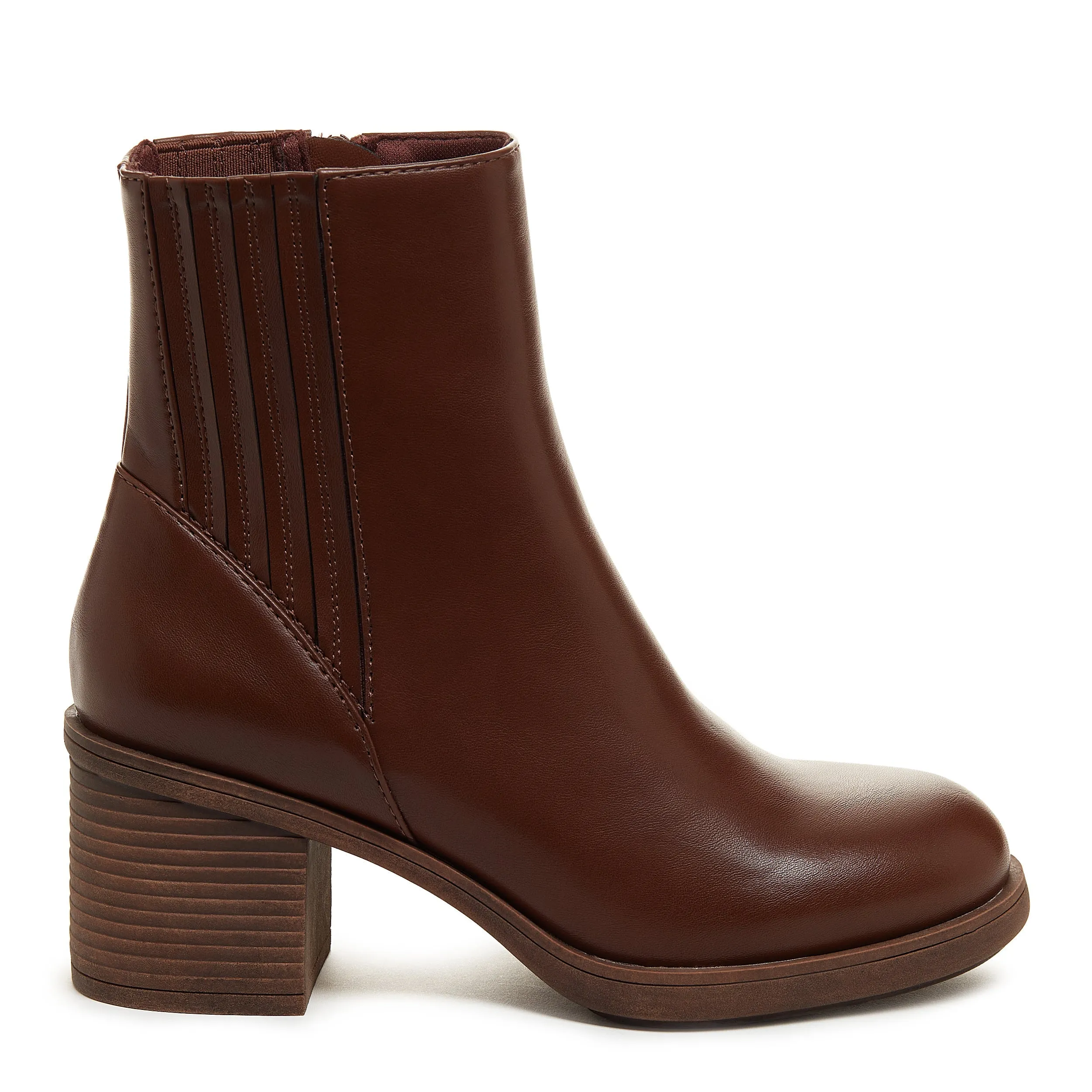 Sonora Brown Platform Chelsea Boot