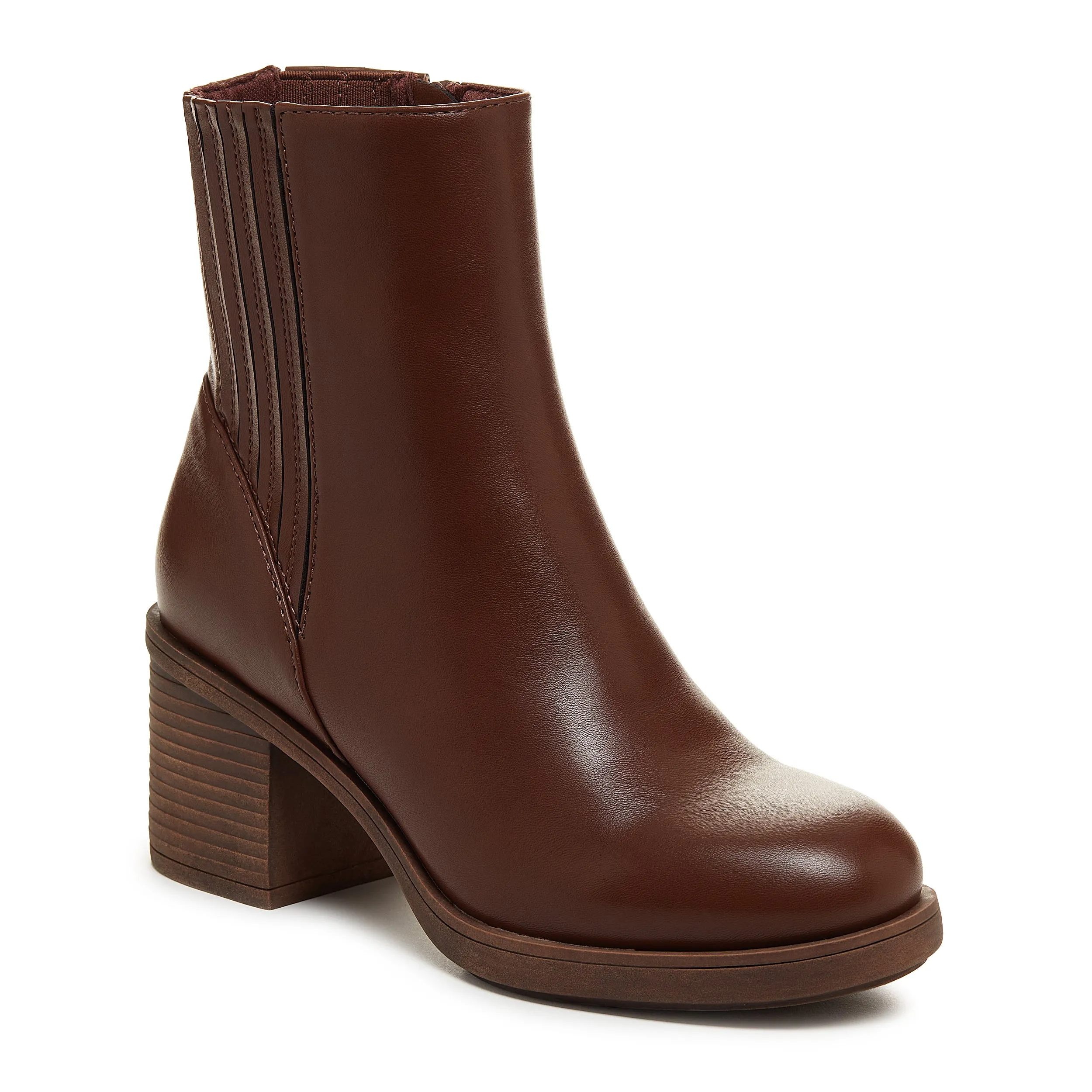 Sonora Brown Platform Chelsea Boot