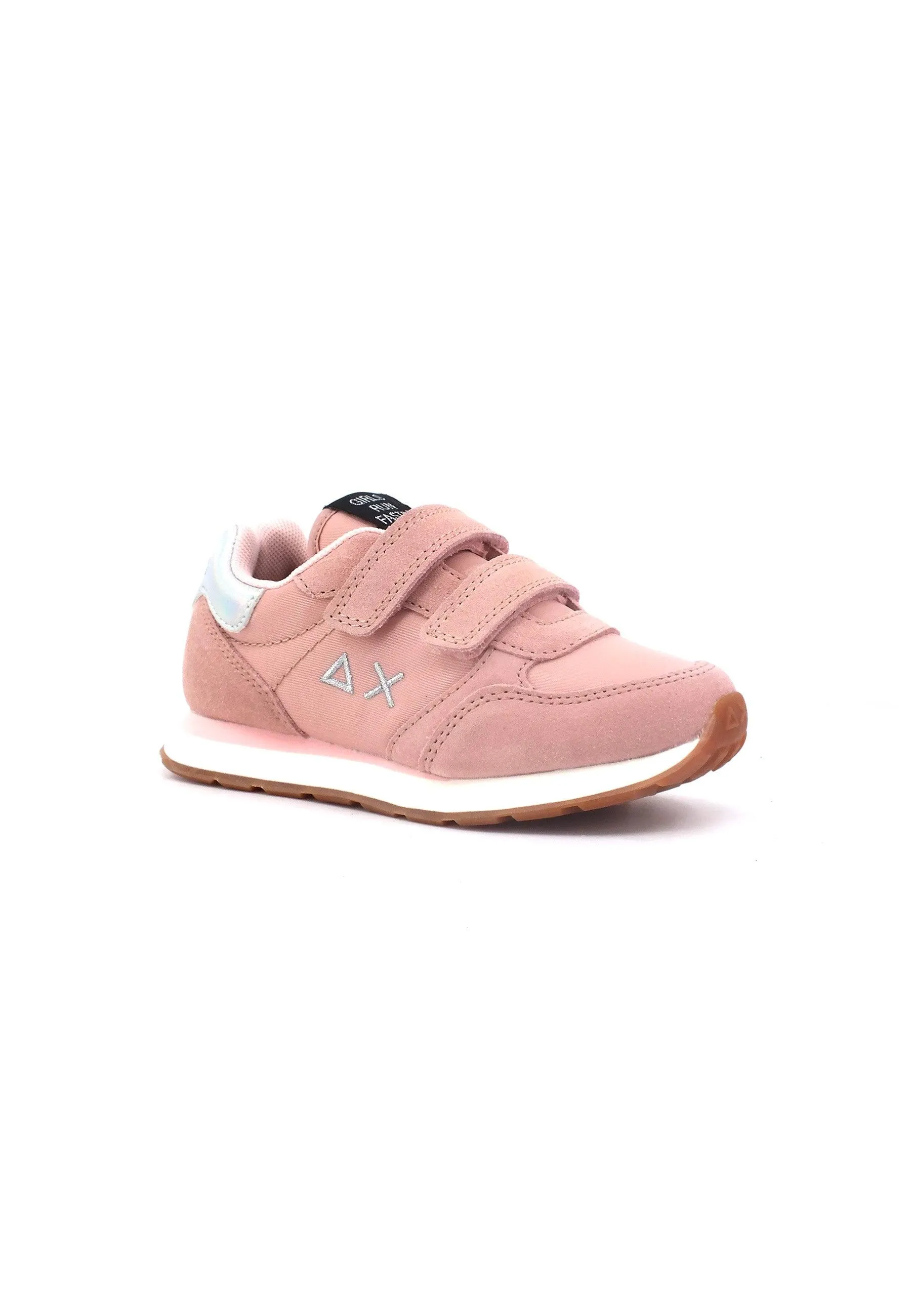 SUN68 Girl's Ally Gold Sneaker Bimbo Rosa Z43402B