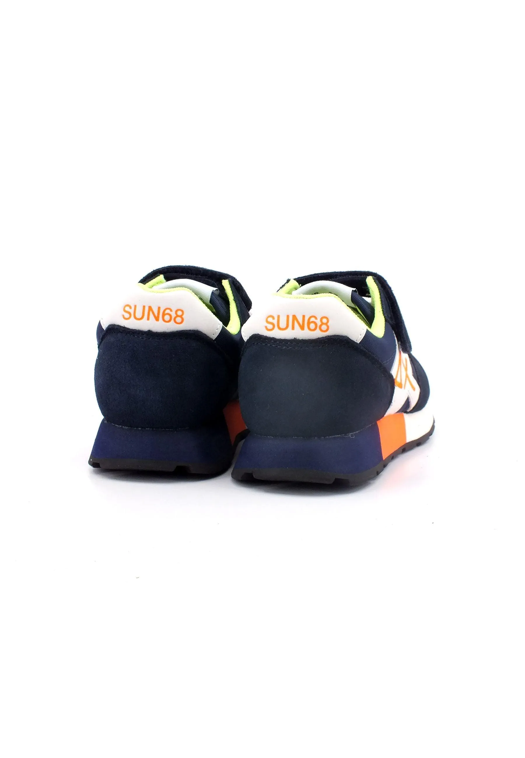 SUN68 Jaki Fluo Sneaker Bambino Navy Blue Z33313K