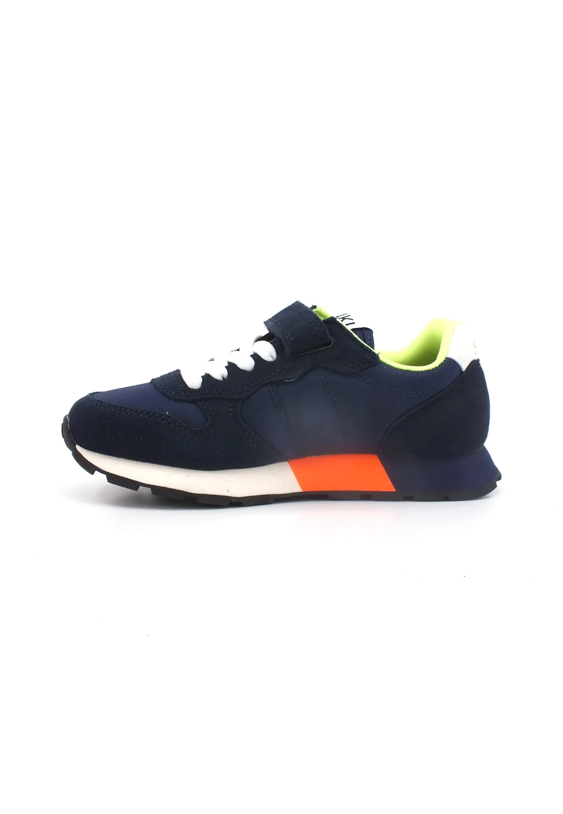 SUN68 Jaki Fluo Sneaker Bambino Navy Blue Z33313K