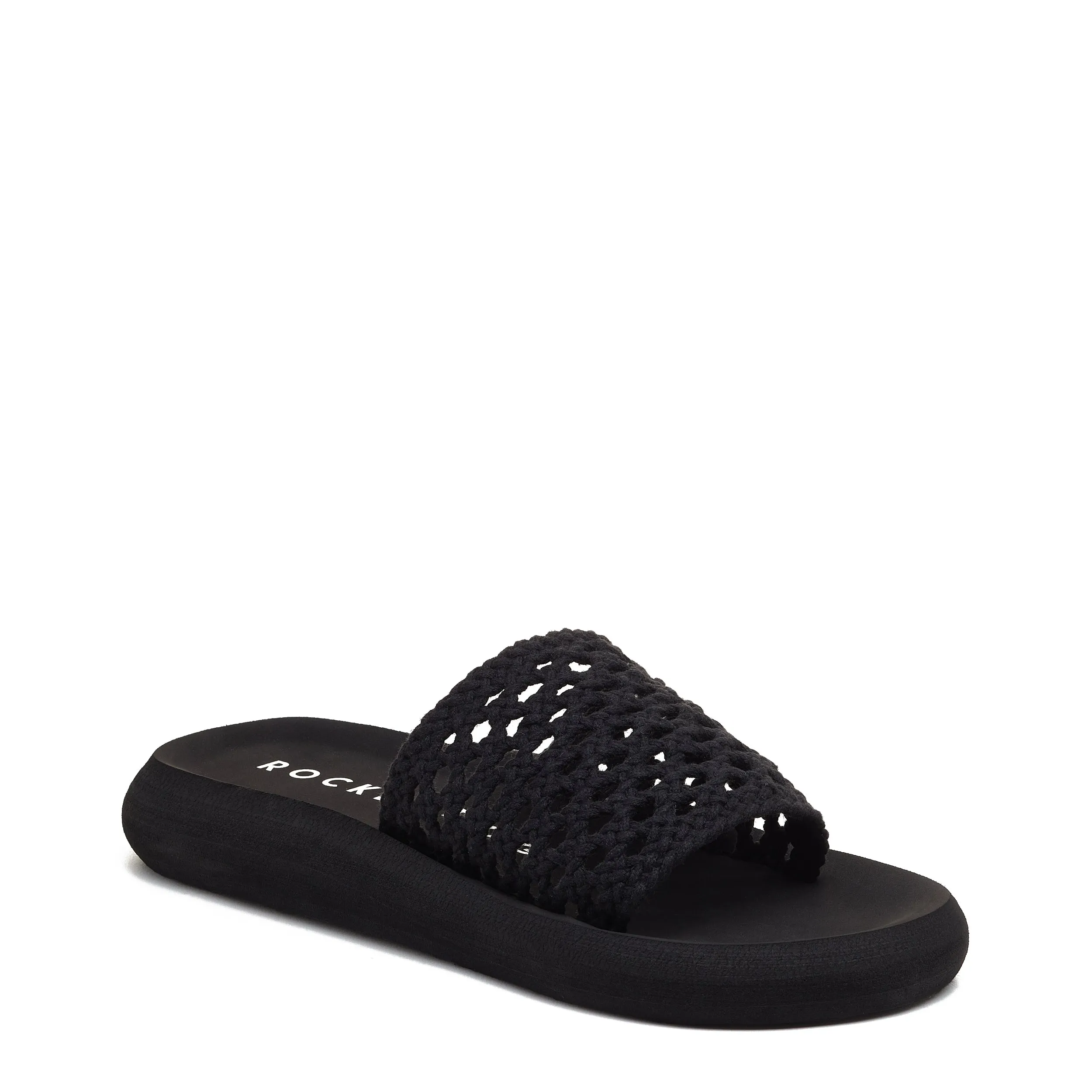 Sunset Black Slide Sandal