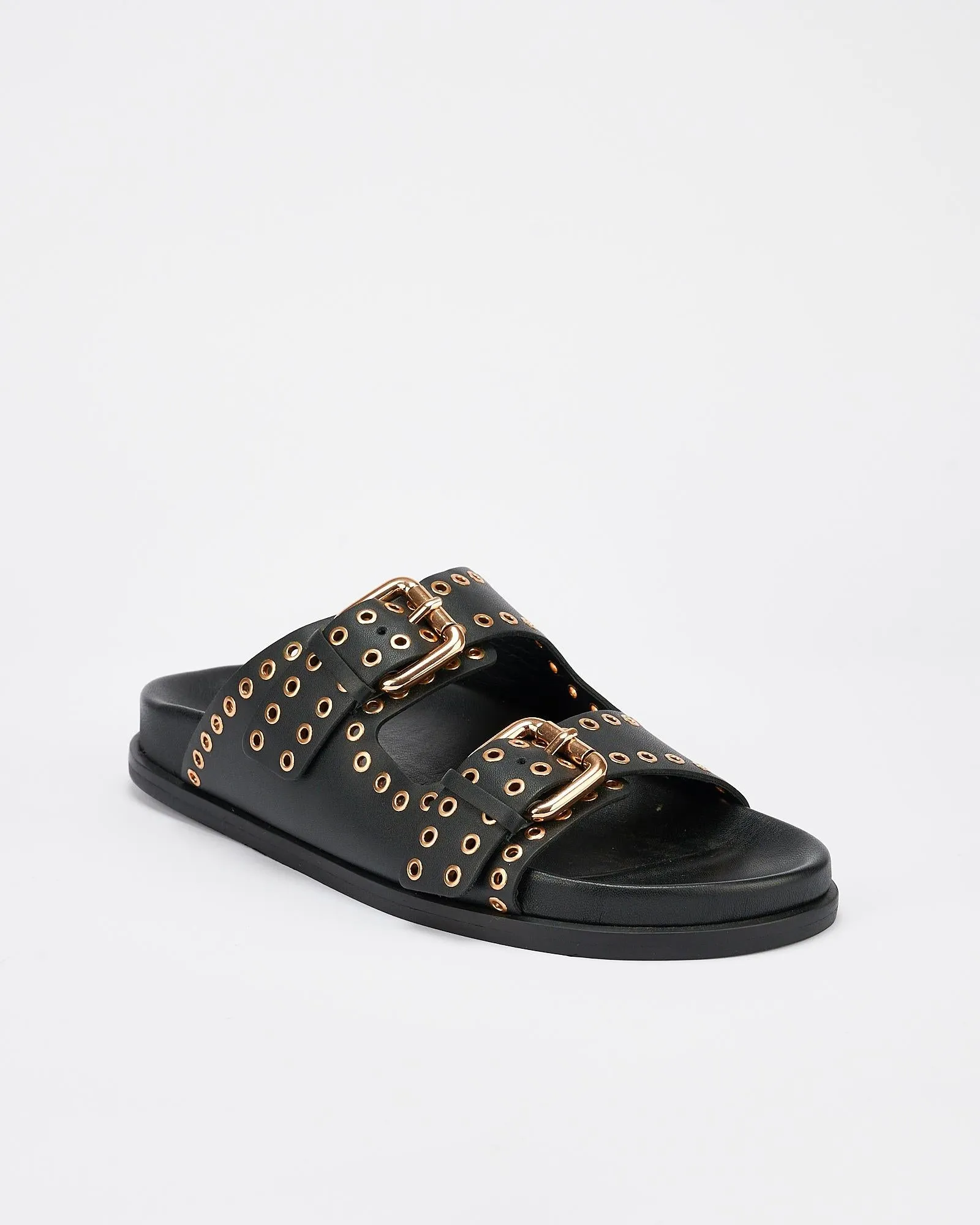 Thea Footbed Black/Gold