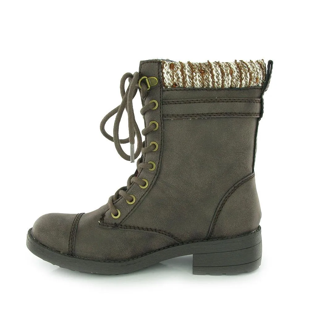 Thunder Brown Biker Boot