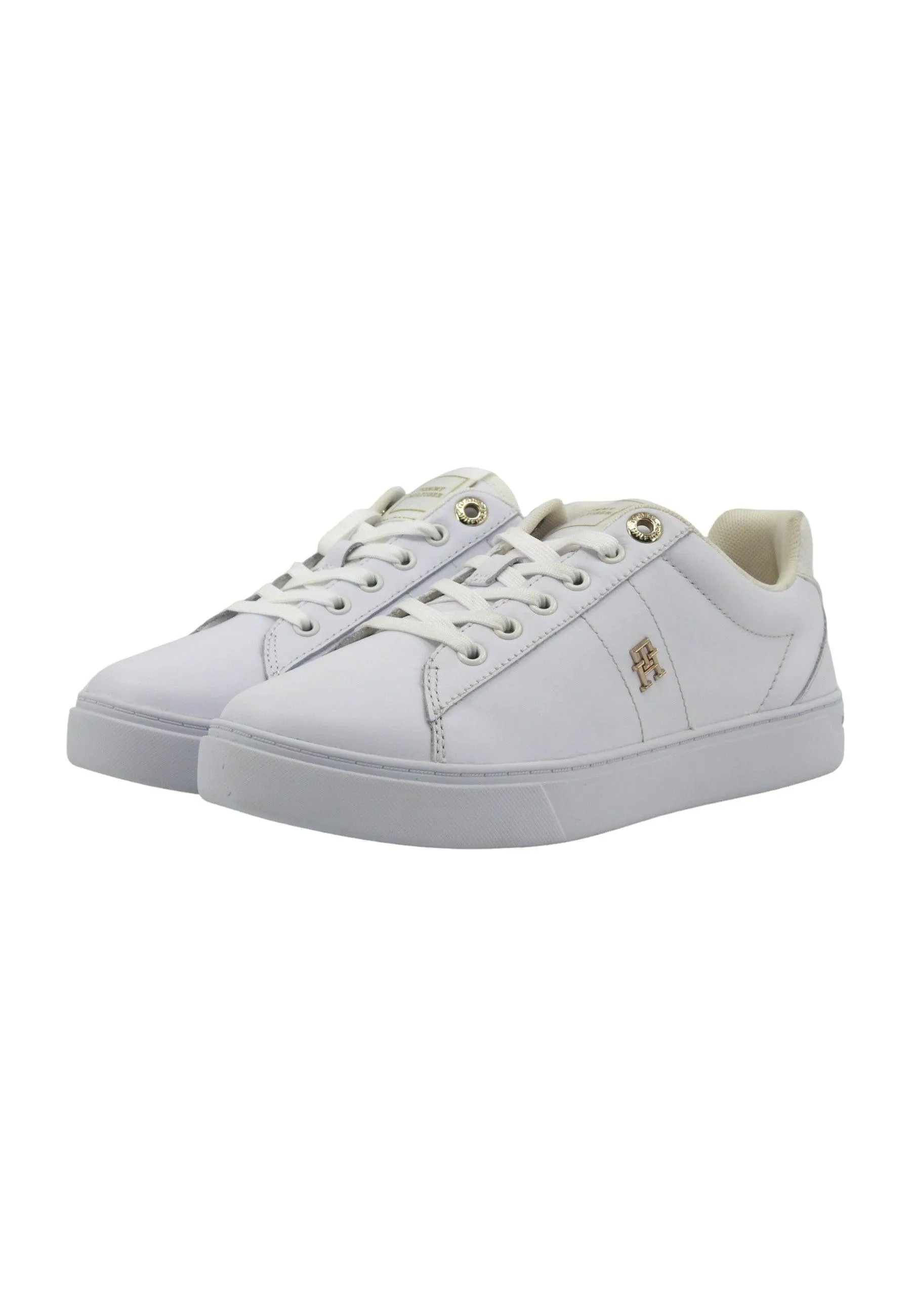 TOMMY HILFIGER Essential Elevated Court Sneaker Donna White FW0FW07685