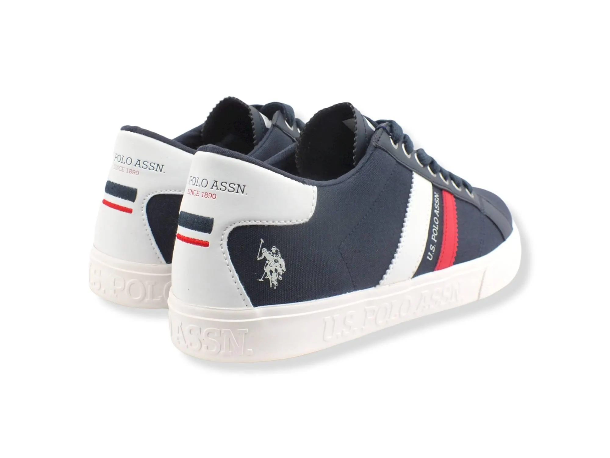 U.S. POLO ASSN. Sneaker Canvas Ecolthr Logo Dark Blue MARCX002