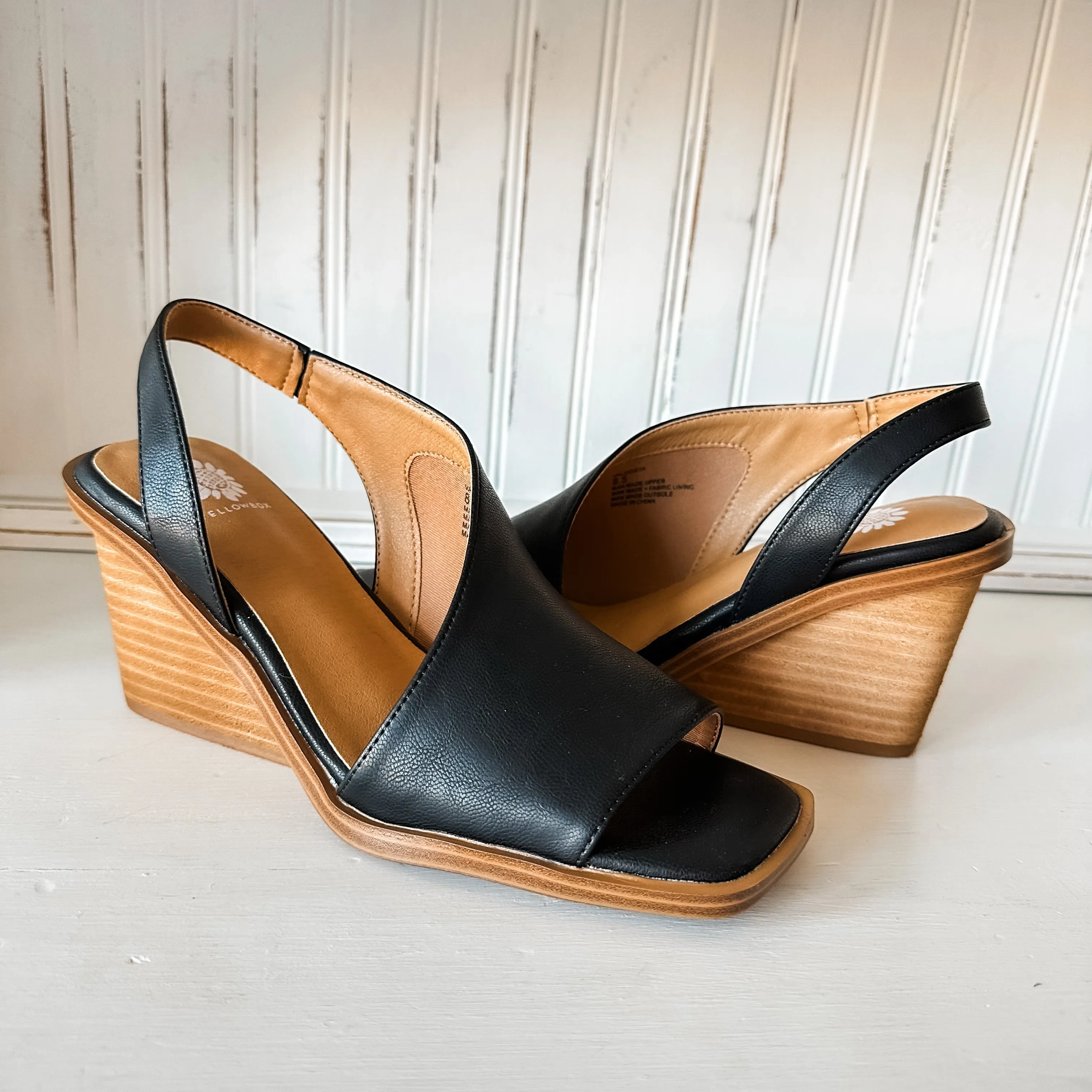 Valdosta Slingback Wedge Sandal - Black