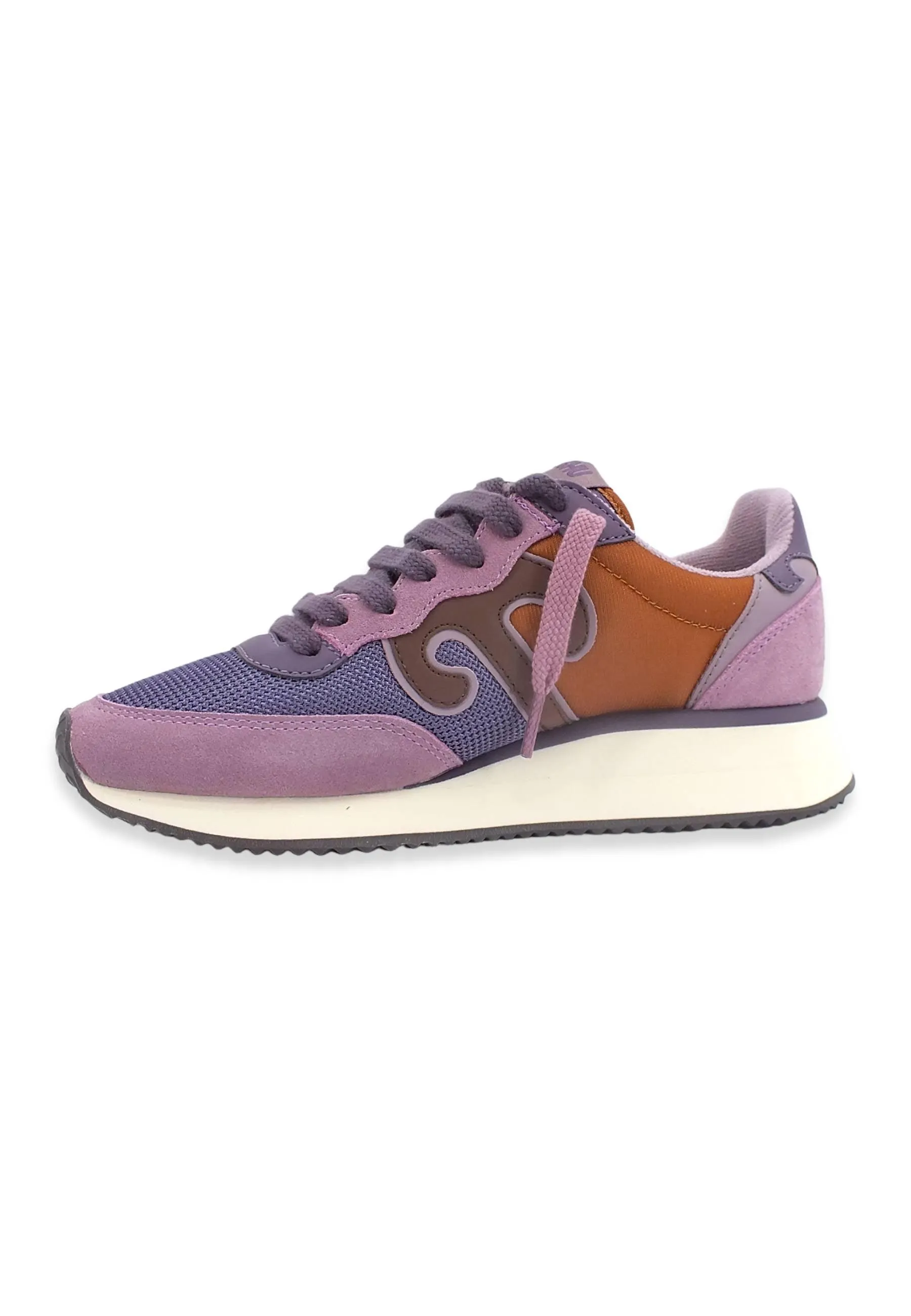 WUSHU Master Sport Sneaker Donna Lilla Violet Cognac MS162